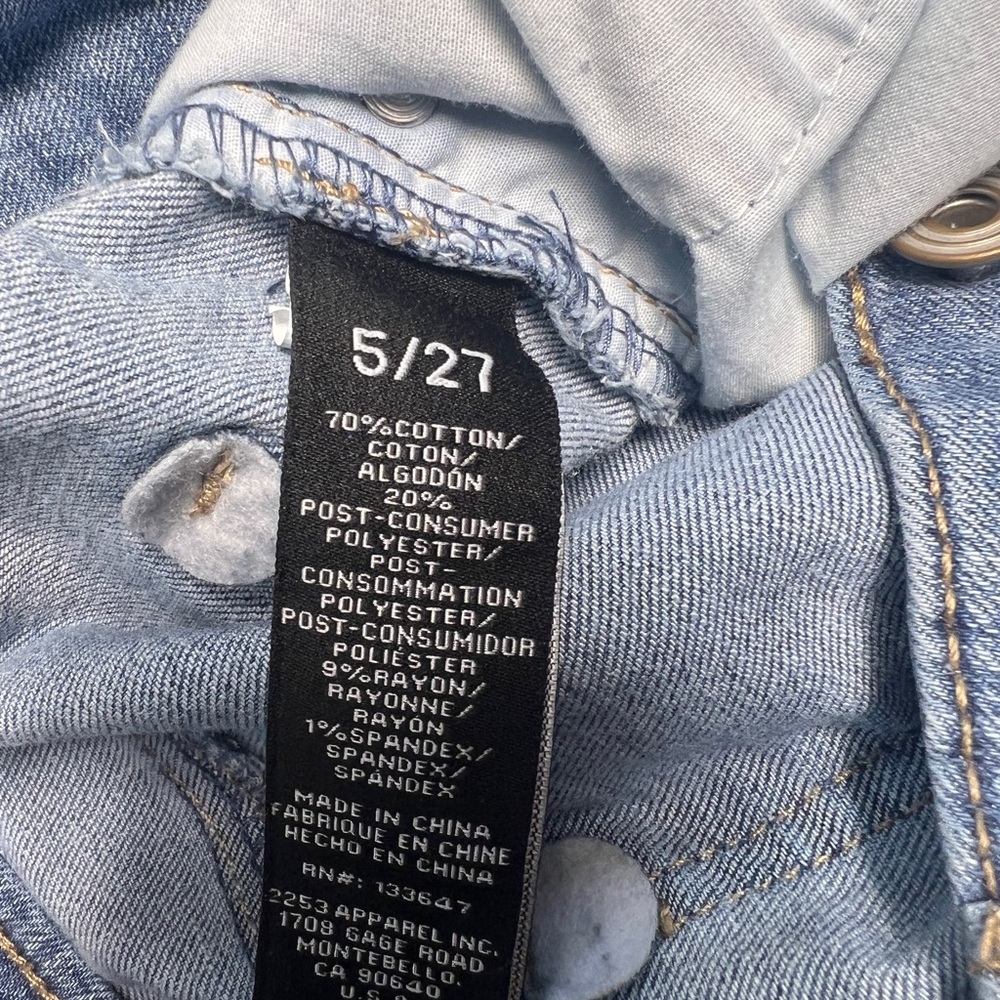 BCBGeneration Distressed Mid Rise Bootcut Jeans - Size 5/27 - Picture 5 of 8
